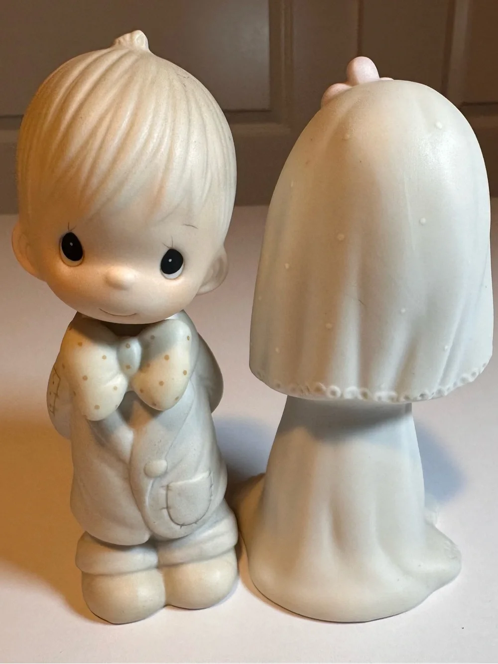 Vintage Precious Moments Bride and Groom figurines 1983